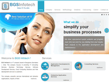 Tablet Screenshot of bgsinfotech.com